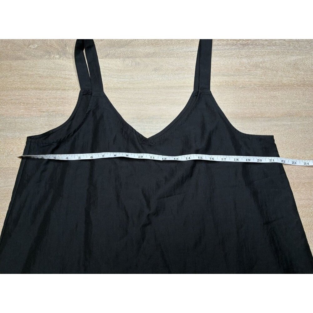 Almina Concept NWT V Neck Linen Tank Top Black XL - Picture 7 of 8